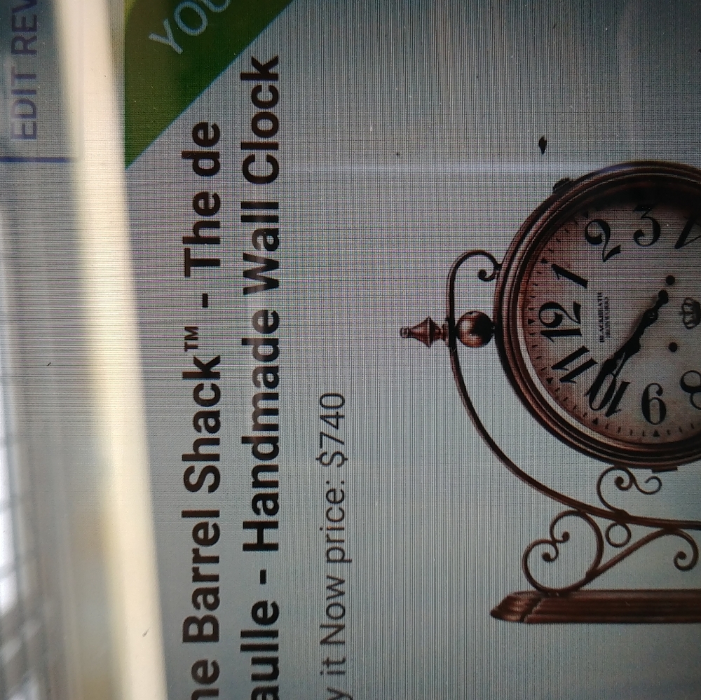 Clock "Barrel Shack" New